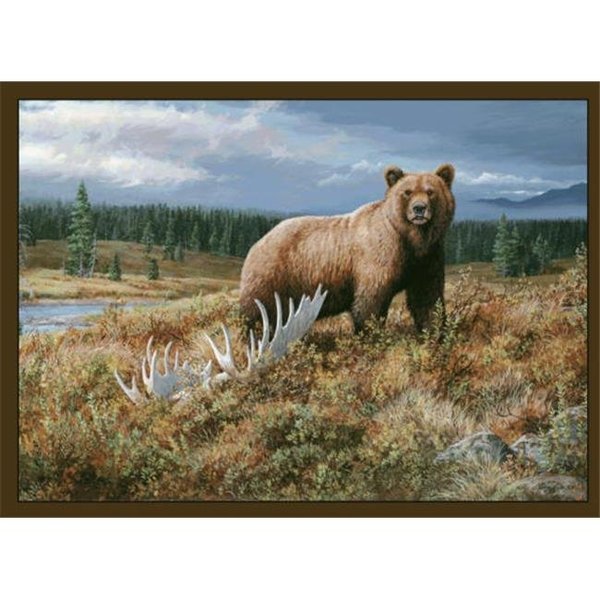 Custom Printed Rugs Custom Printed Rugs Grizzly Surveying His Territory Rug Grizzly
